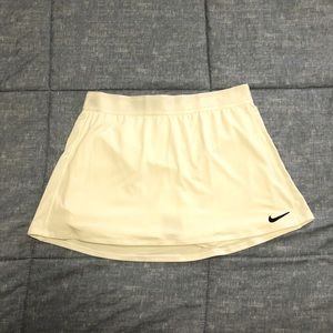 Nike dri fit white tennis skirt